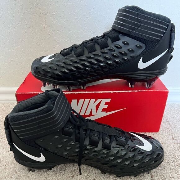 Nike Force Savage Pro 2 Mid Football Cleats Black - Picture 2 of 8